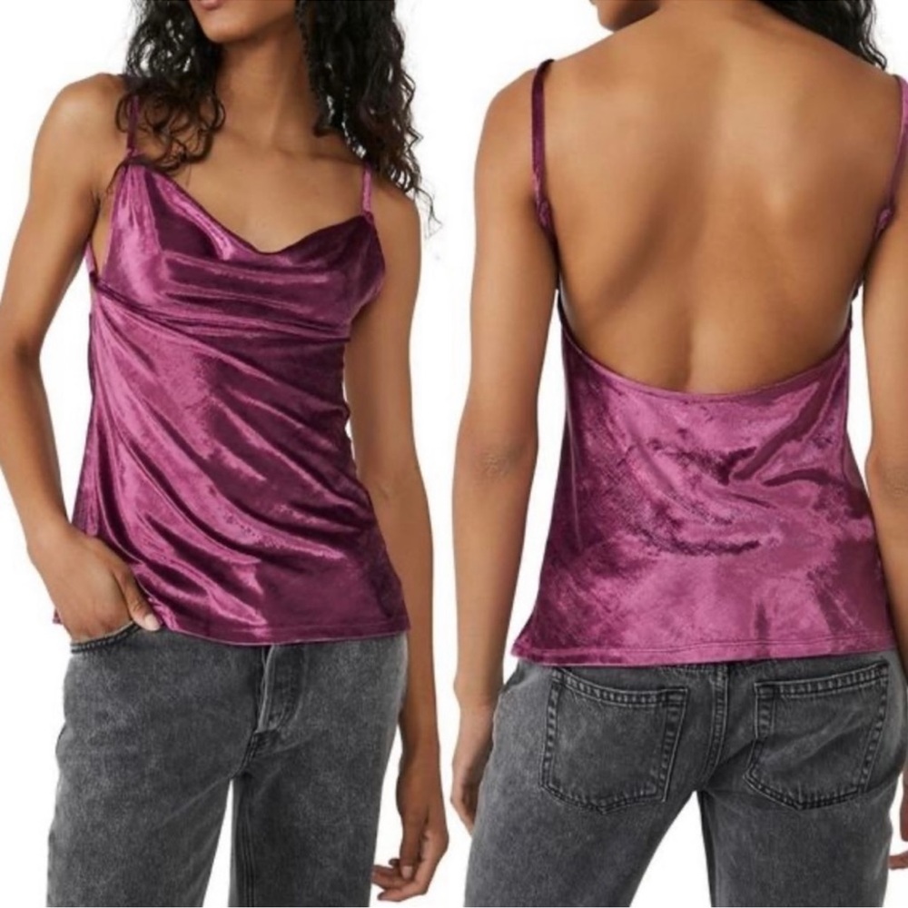 NWT Free People Velvet All Night Tank